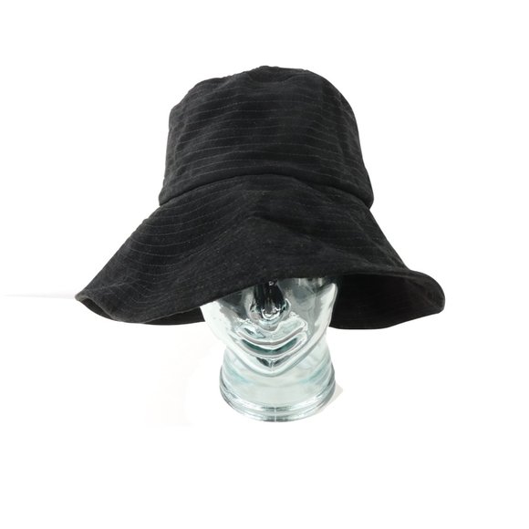 Vtg 90s Streetwear Suede Leather Floppy Bucket Hat